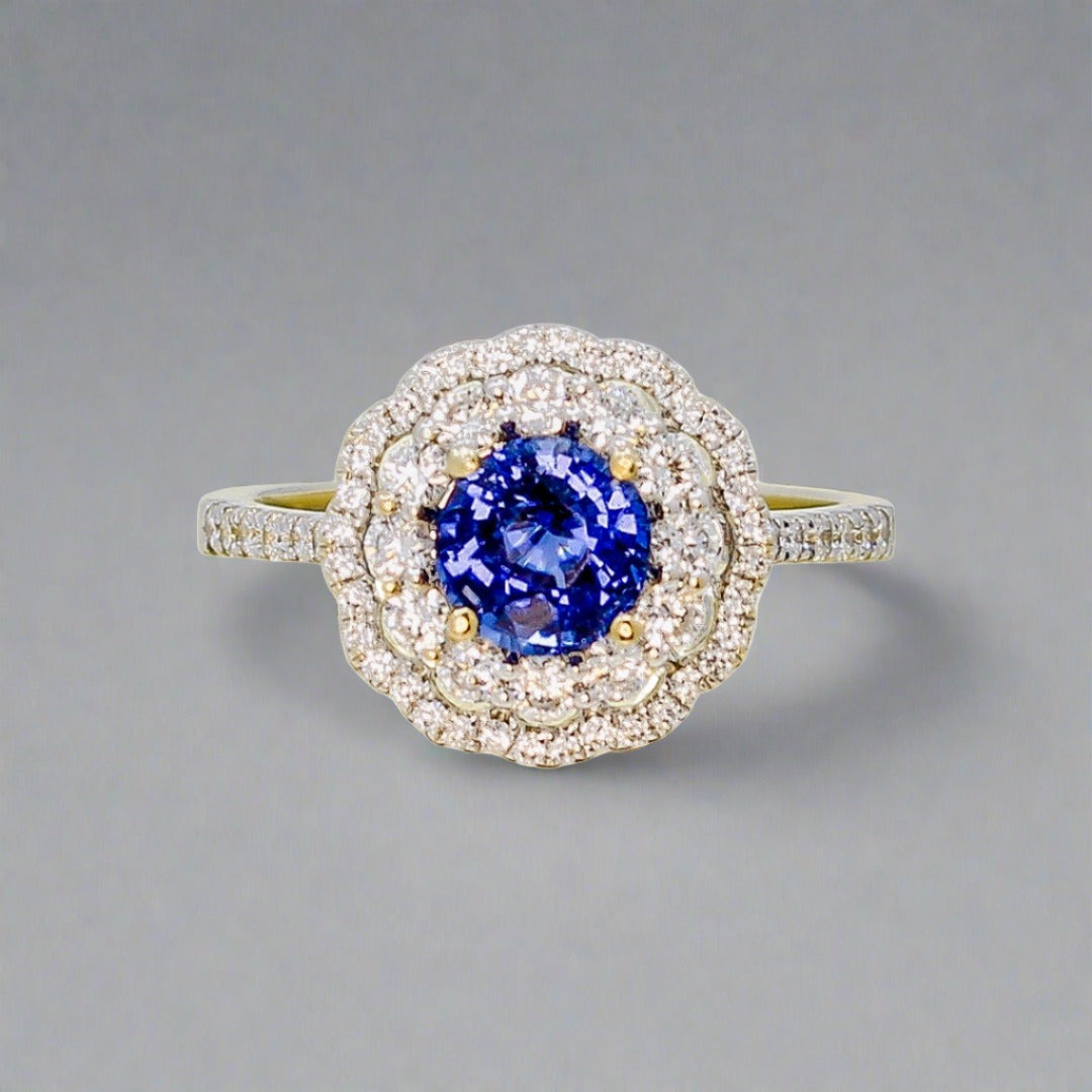 Cobalt Blue Spinel Ring