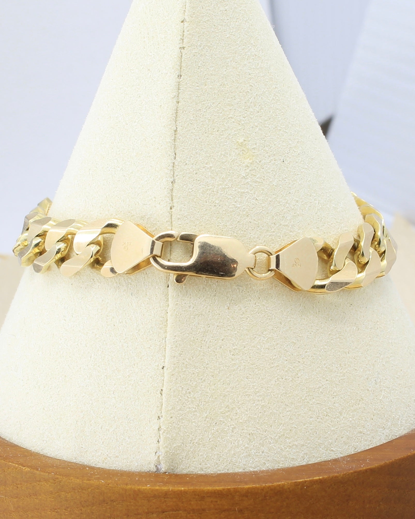 Curb / Cuban Link Chain Bracelet - 14K / 7”
