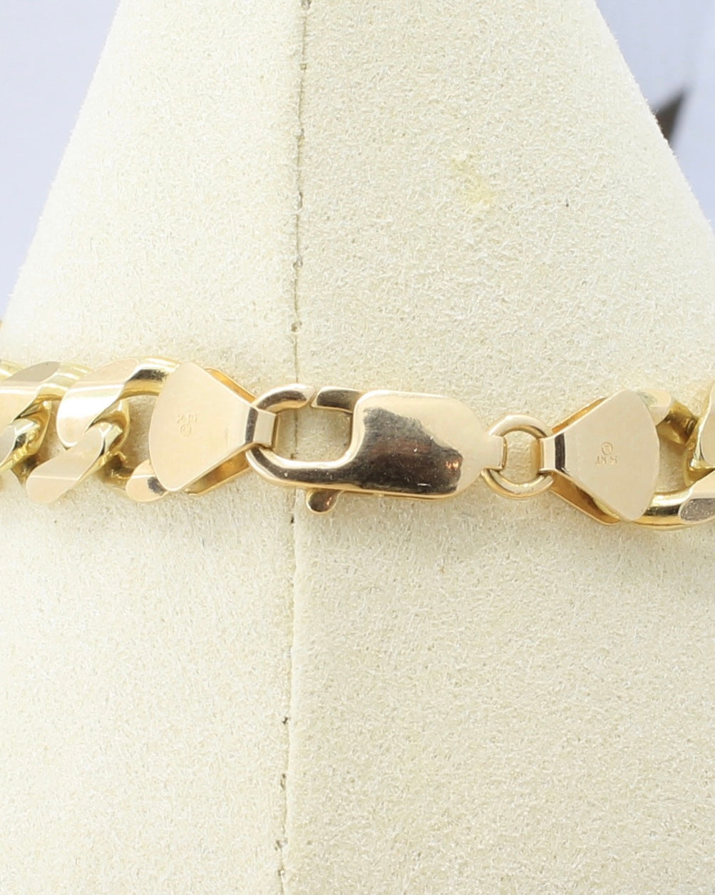 Curb / Cuban Link Chain Bracelet - 14K / 7”