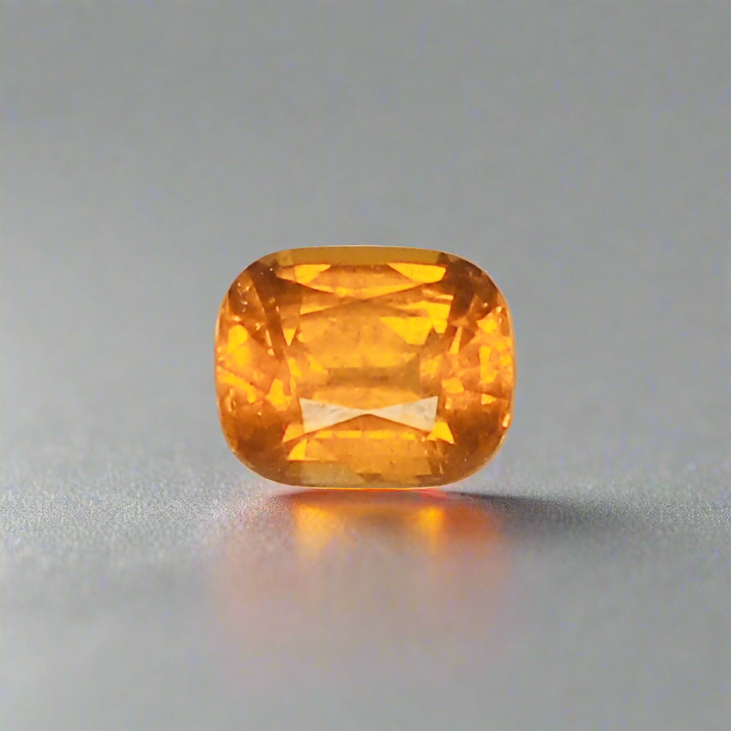 Orange Fanta garnet cushion