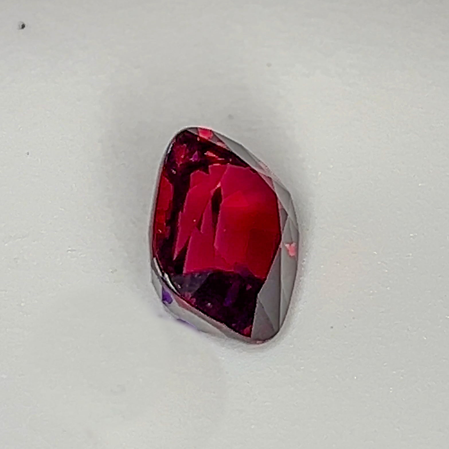 Red Rhodolite Garnet - 8.1 Ct Cushion