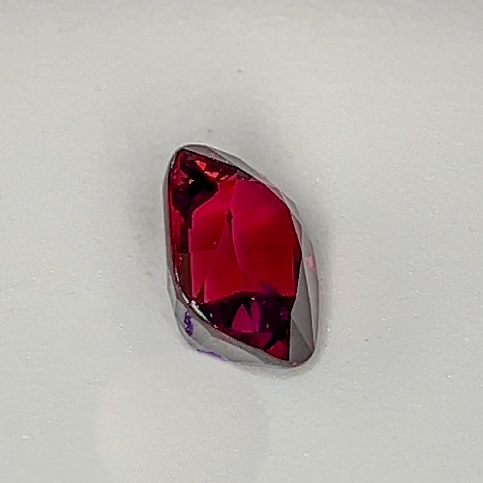 Red Rhodolite Garnet - 8.1 Ct Cushion