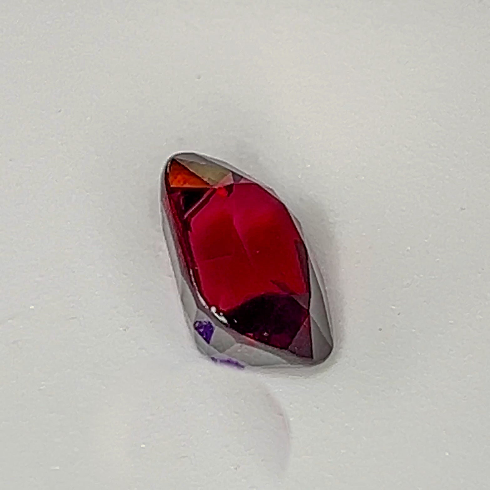 Red Rhodolite Garnet - 8.1 Ct Cushion
