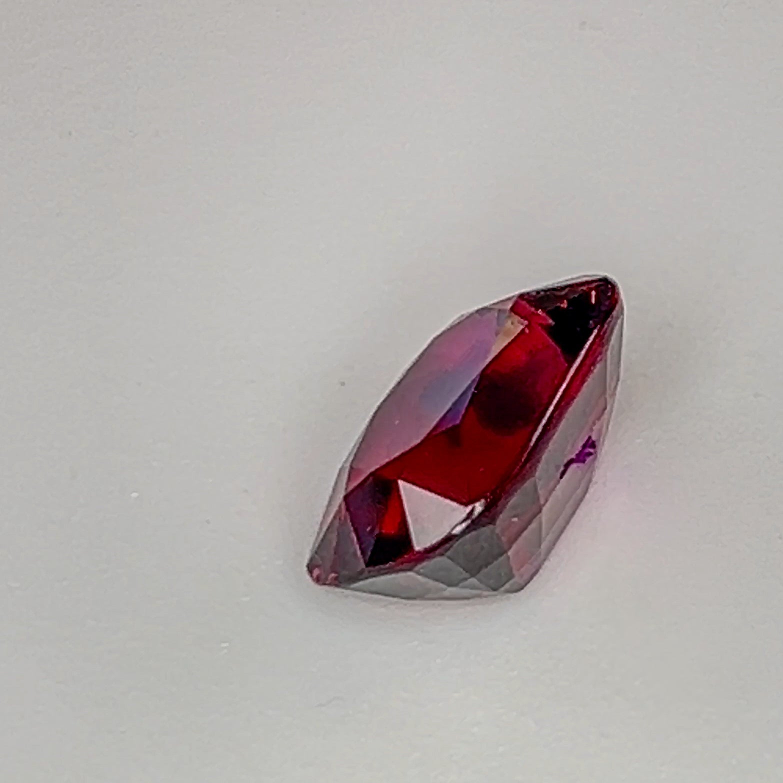 Red Rhodolite Garnet - 8.1 Ct Cushion
