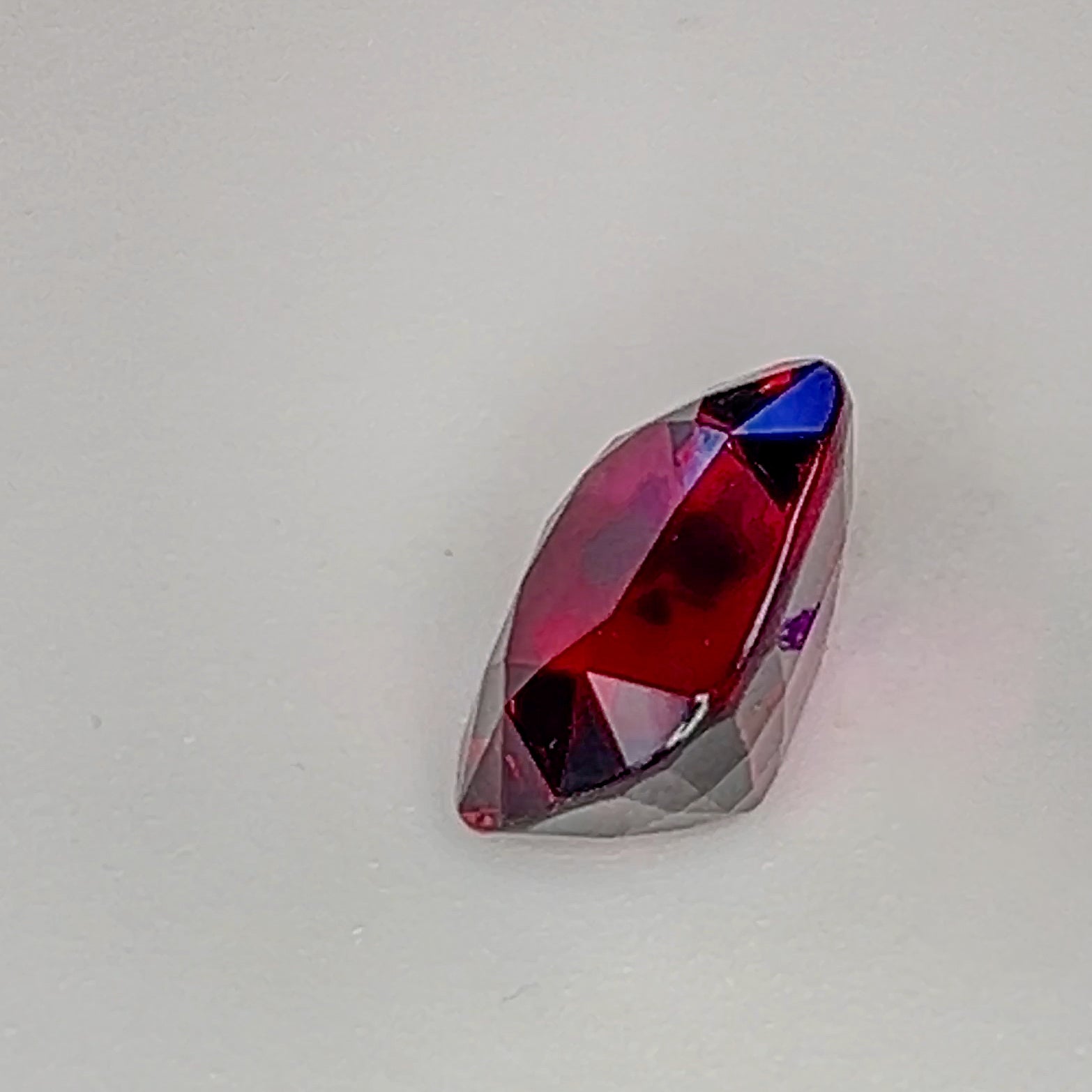 Red Rhodolite Garnet - 8.1 Ct Cushion