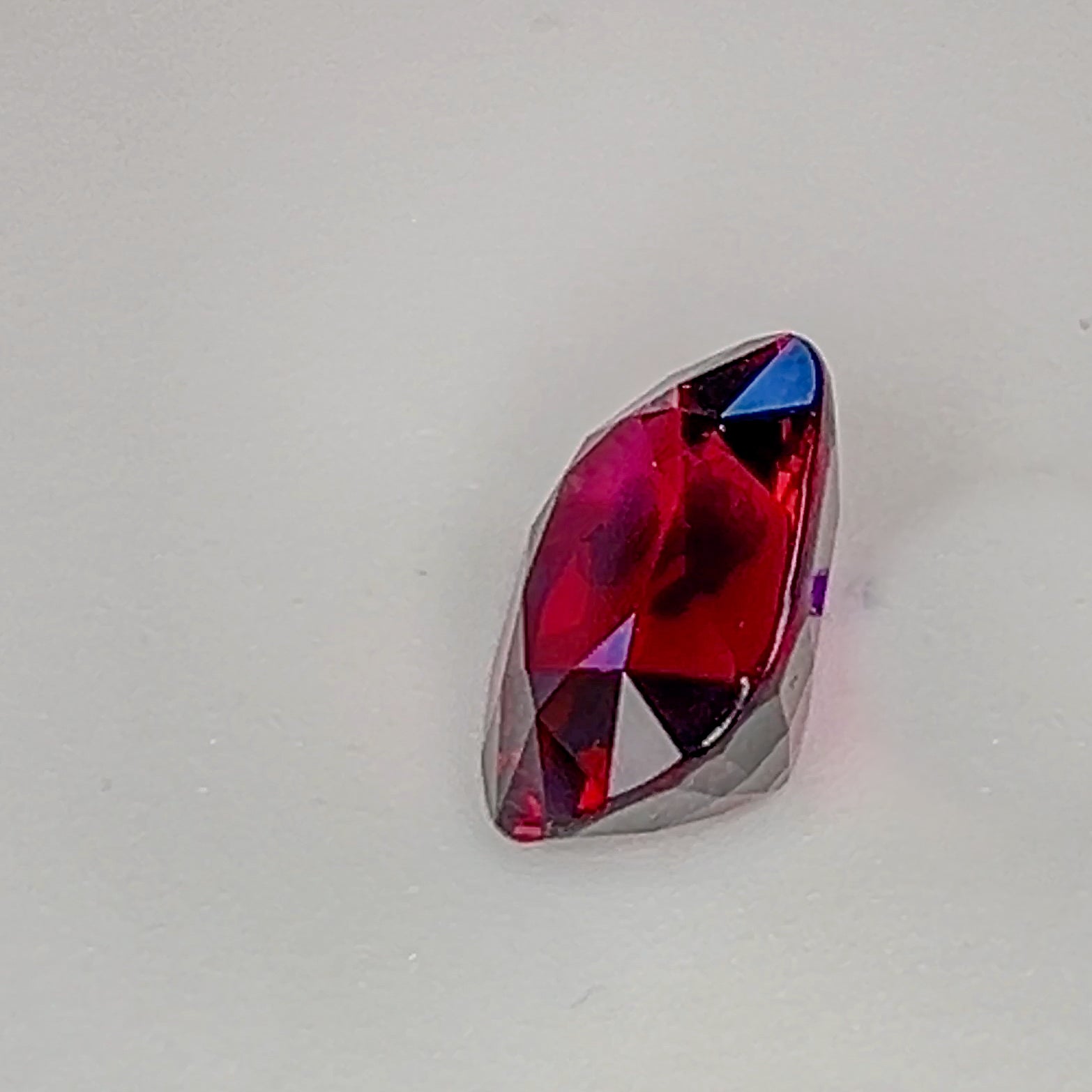 Red Rhodolite Garnet - 8.1 Ct Cushion