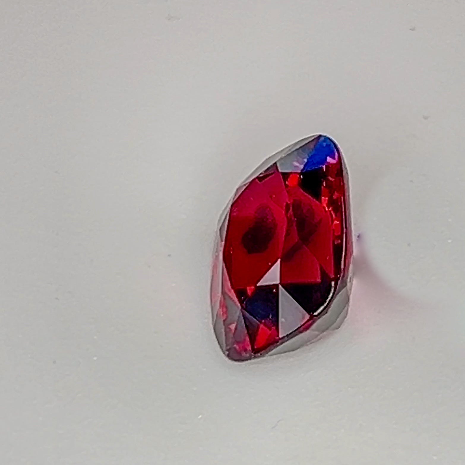 Red Rhodolite Garnet - 8.1 Ct Cushion