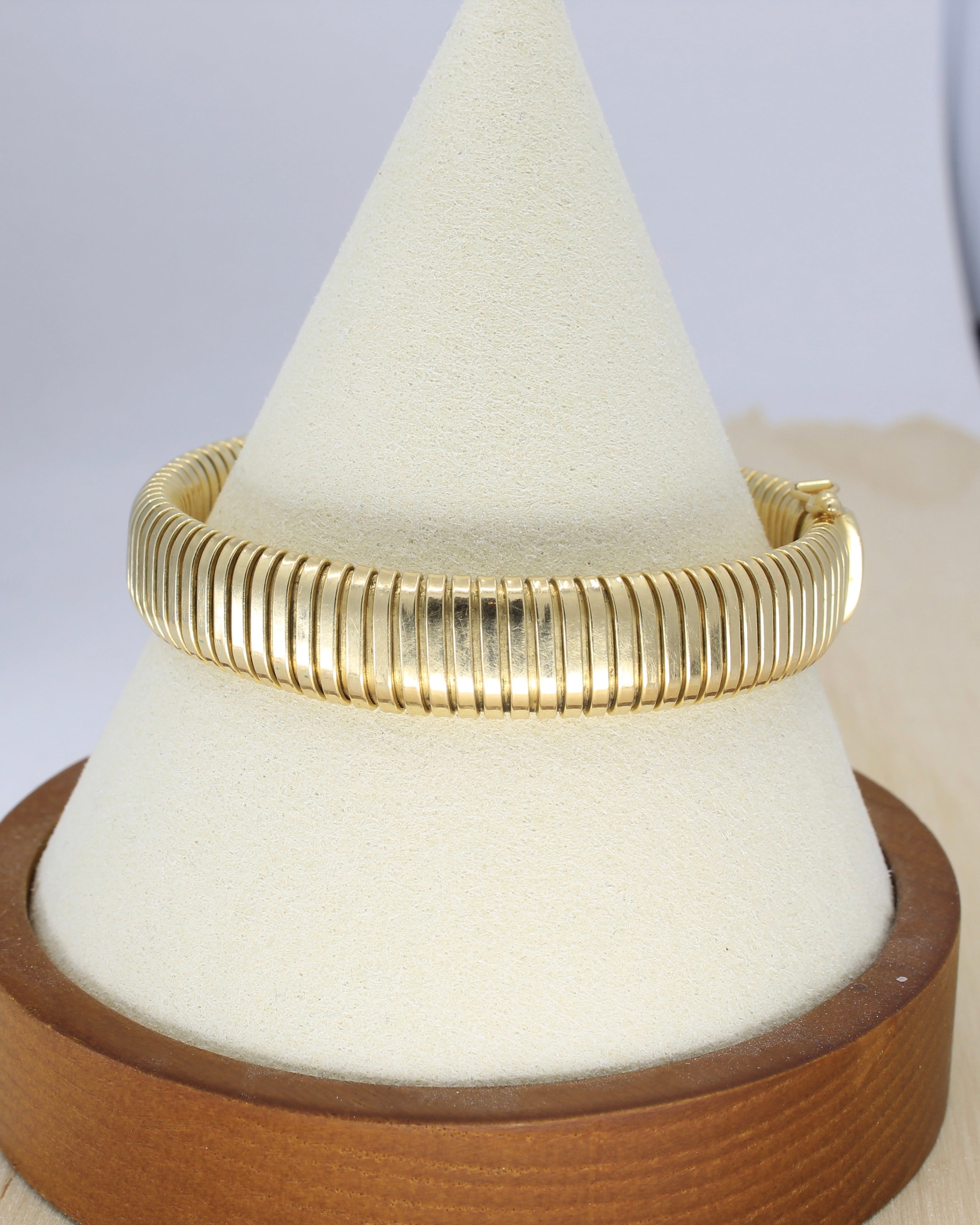 Tubogas bracelet 14k yellow gold