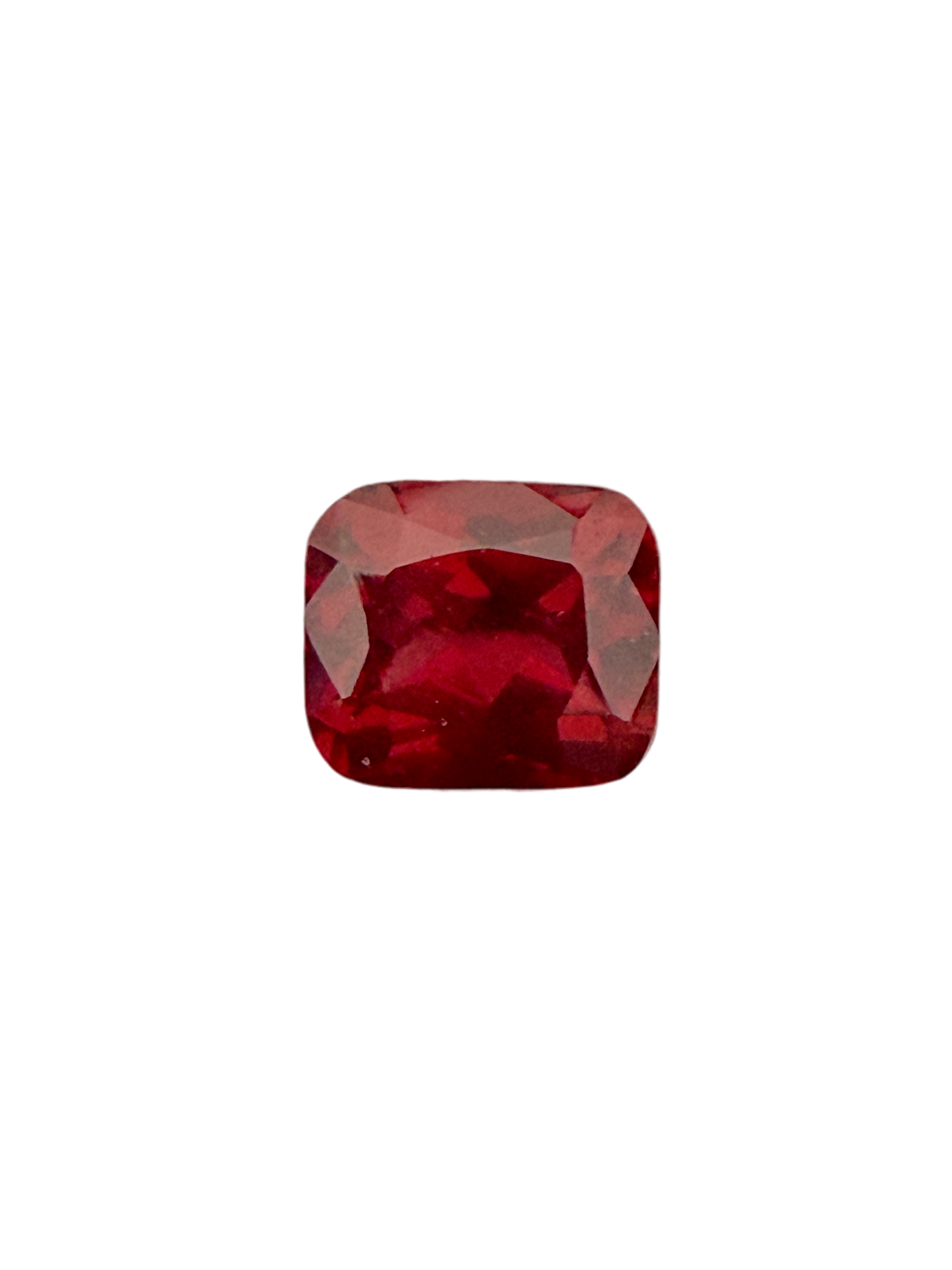 Red garnet 4 carats cushion cut color gemstone