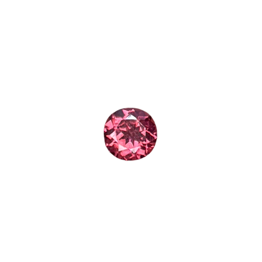 pink malaya garnet round 2 carat