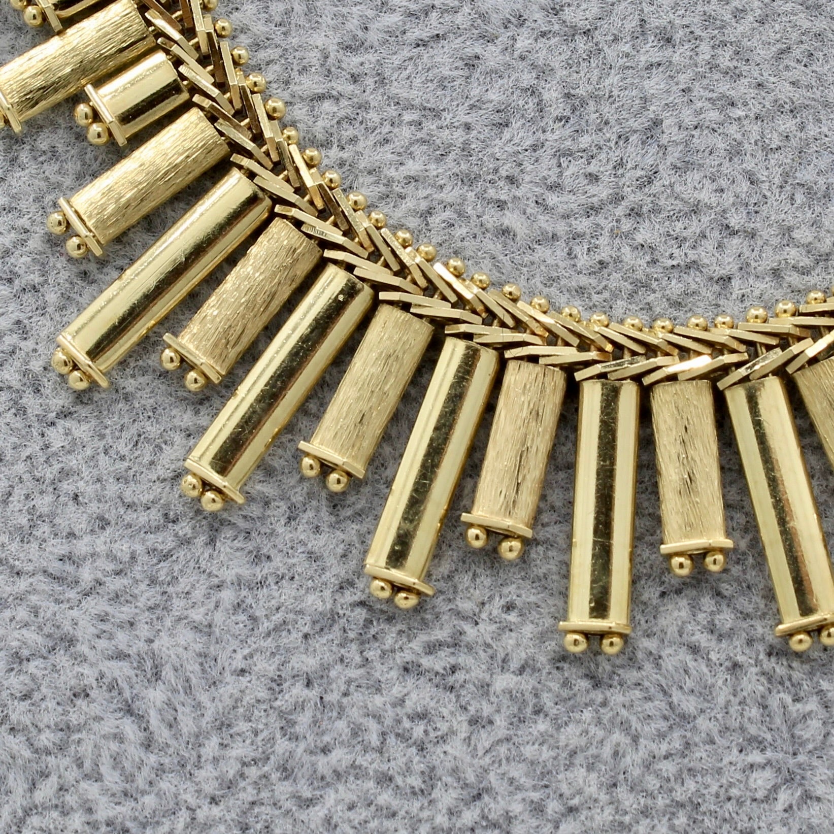 Vintage Cleopatra Style Fringe Riccio Link Necklace