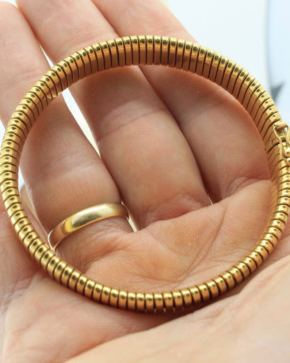 Tubogas bracelet made of 18K yellow gold