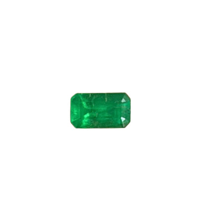 1 carat emerald step cut brazil green on hand