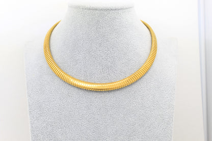 Tubogas necklace in 18k yellow gold