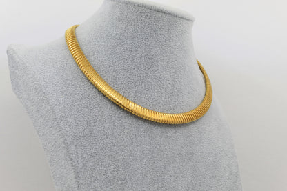 Tubogas necklace in 18k yellow gold