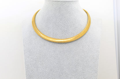 Tubogas necklace in 18k yellow gold