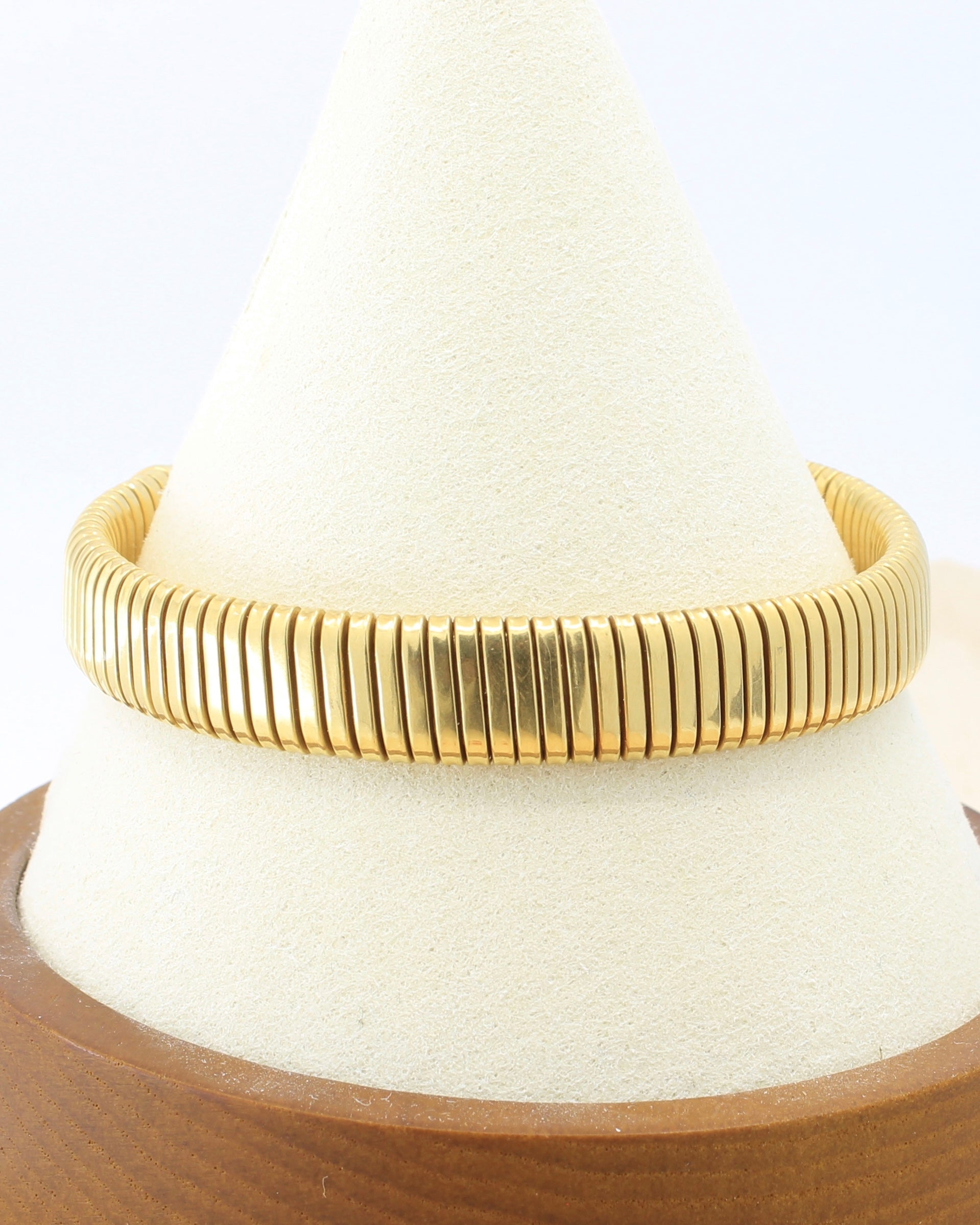 Vintage Tubogas bracelet made of 18K yellow gold