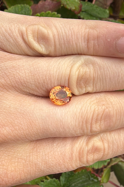 GIA Orange Diffused Oval Sapphire