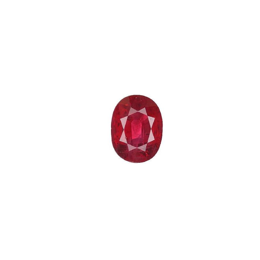 GIA Red Burmese Ruby Oval 1.64 Carat Pidgeon Blood Red Vivid Eye Clean