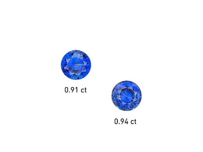 GIA sapphire pair cornflower blue sri lanka ceylon 1.85 ctw