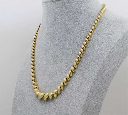 San Marco Graduated Necklace - 14K Gold