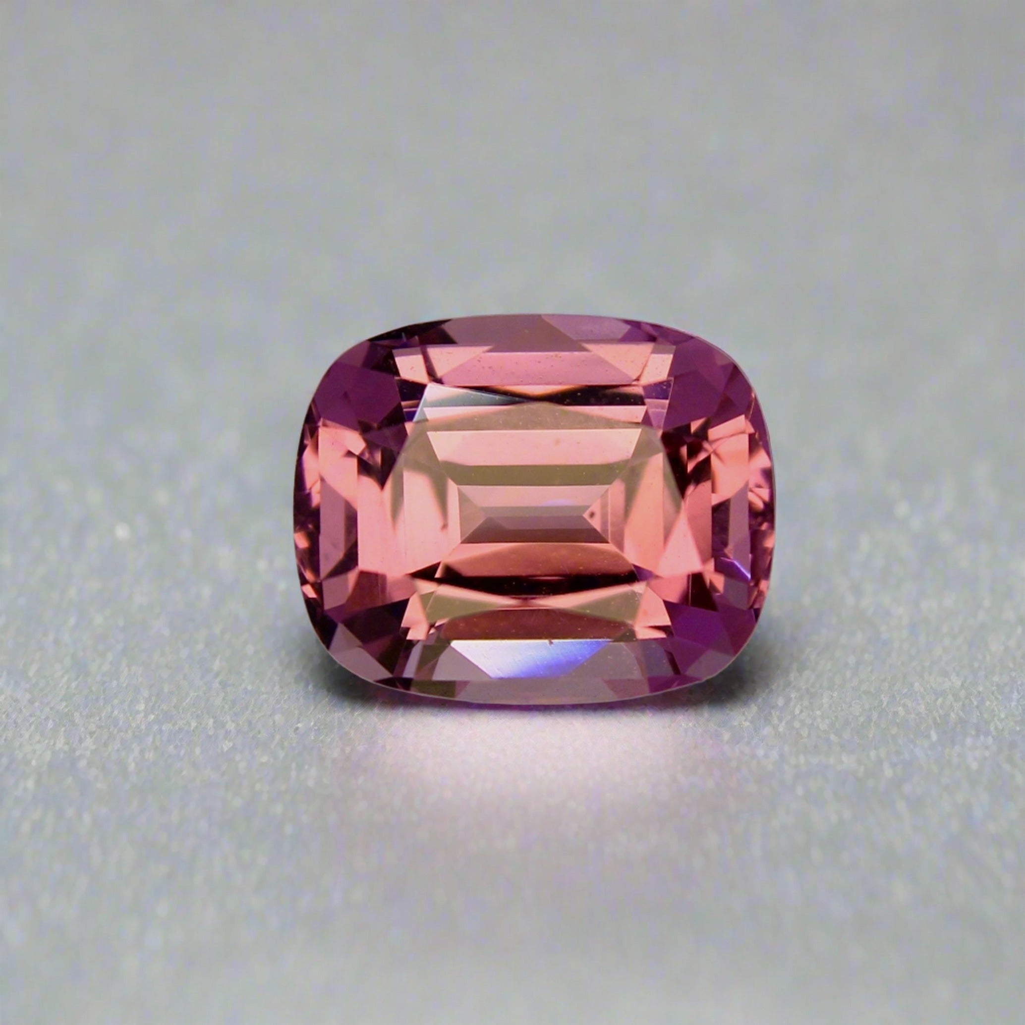 Pink Malaya Garnet Cushion in an exceptional vivid pink color