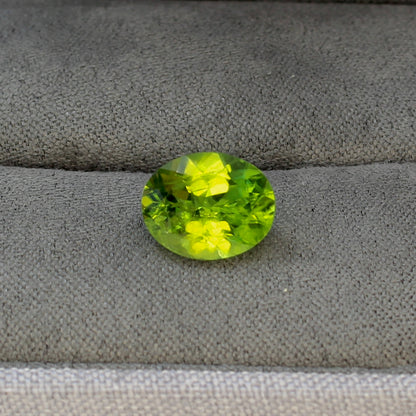 Lime Green Peridot - 3.5 Carat Oval - Close to 11 x 9mm