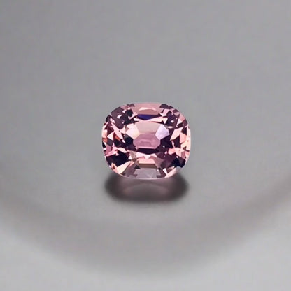 Pink Tourmaline in the studio lighting with a white background