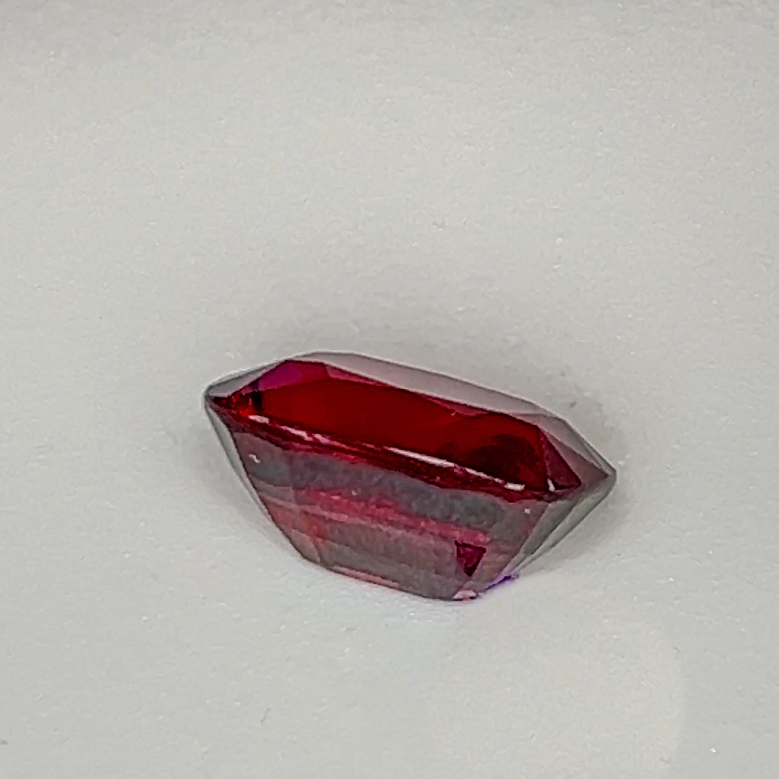 Red Rhodolite Garnet - 8.1 Ct Cushion