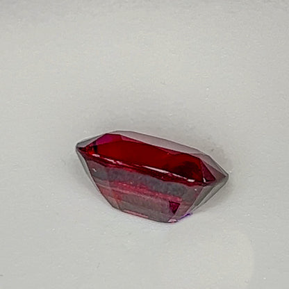 Red Rhodolite Garnet - 8.1 Ct Cushion