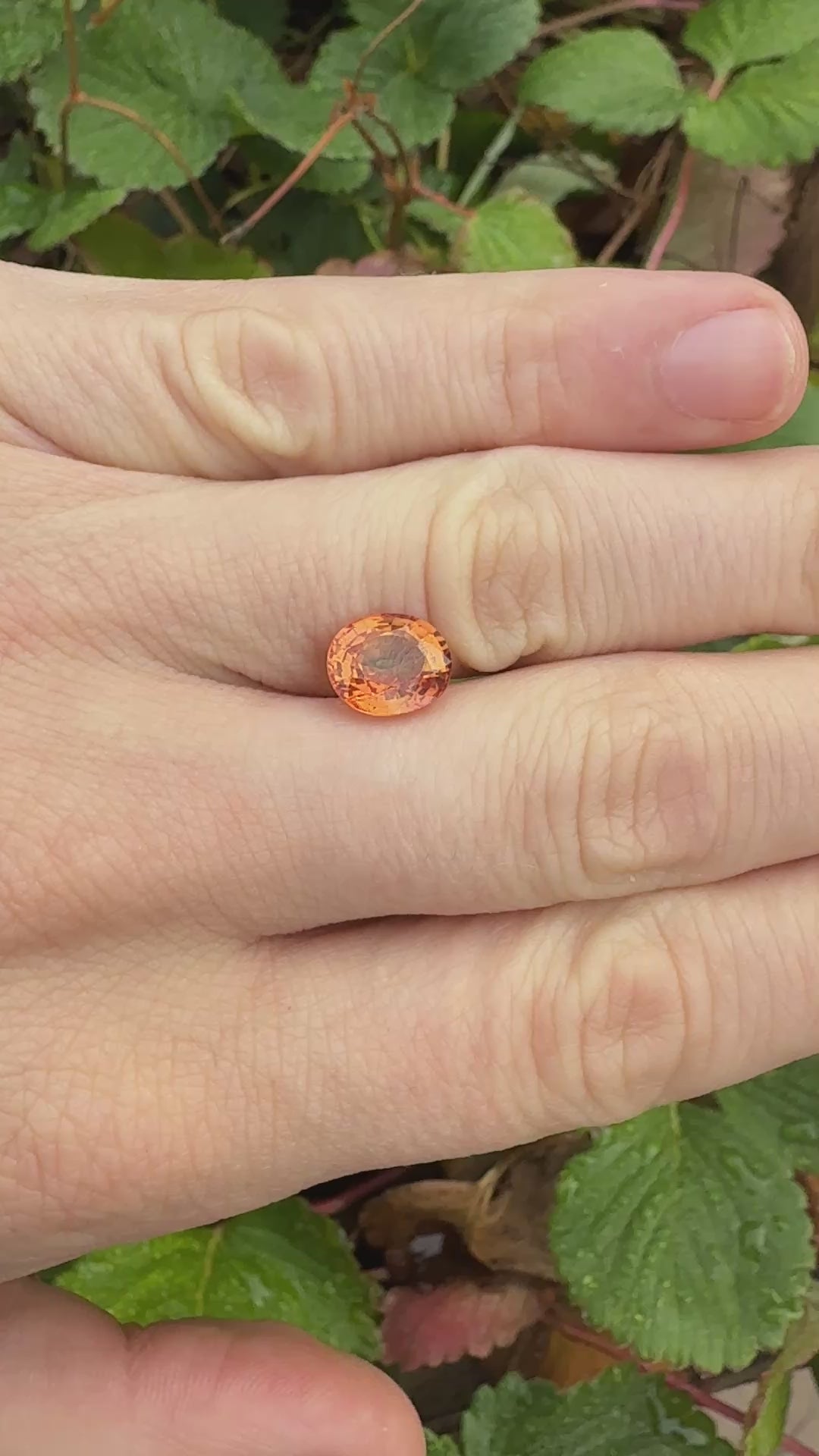 GIA Orange Diffused Oval Sapphire