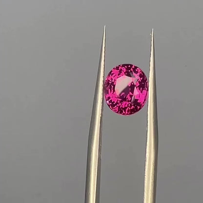 Brilliant Pink Oval Umbalite Garnet from the Umba Valley, Tanzania