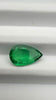 2.75 carat pear shaped emerald zambia agl certified 