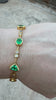 GIA columbian emerald bracelet yellow 18k gold video