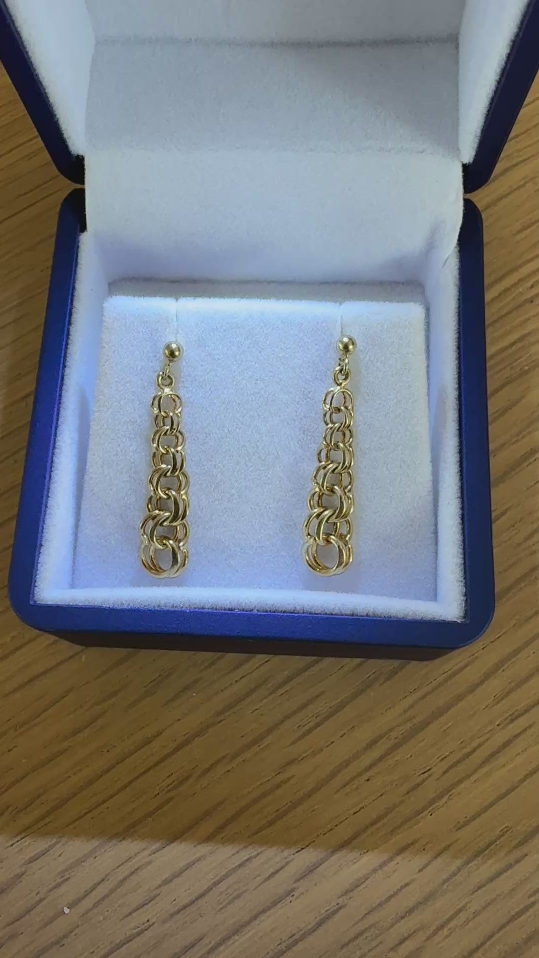 Vintage Drop Earrings - 14K Yellow Gold