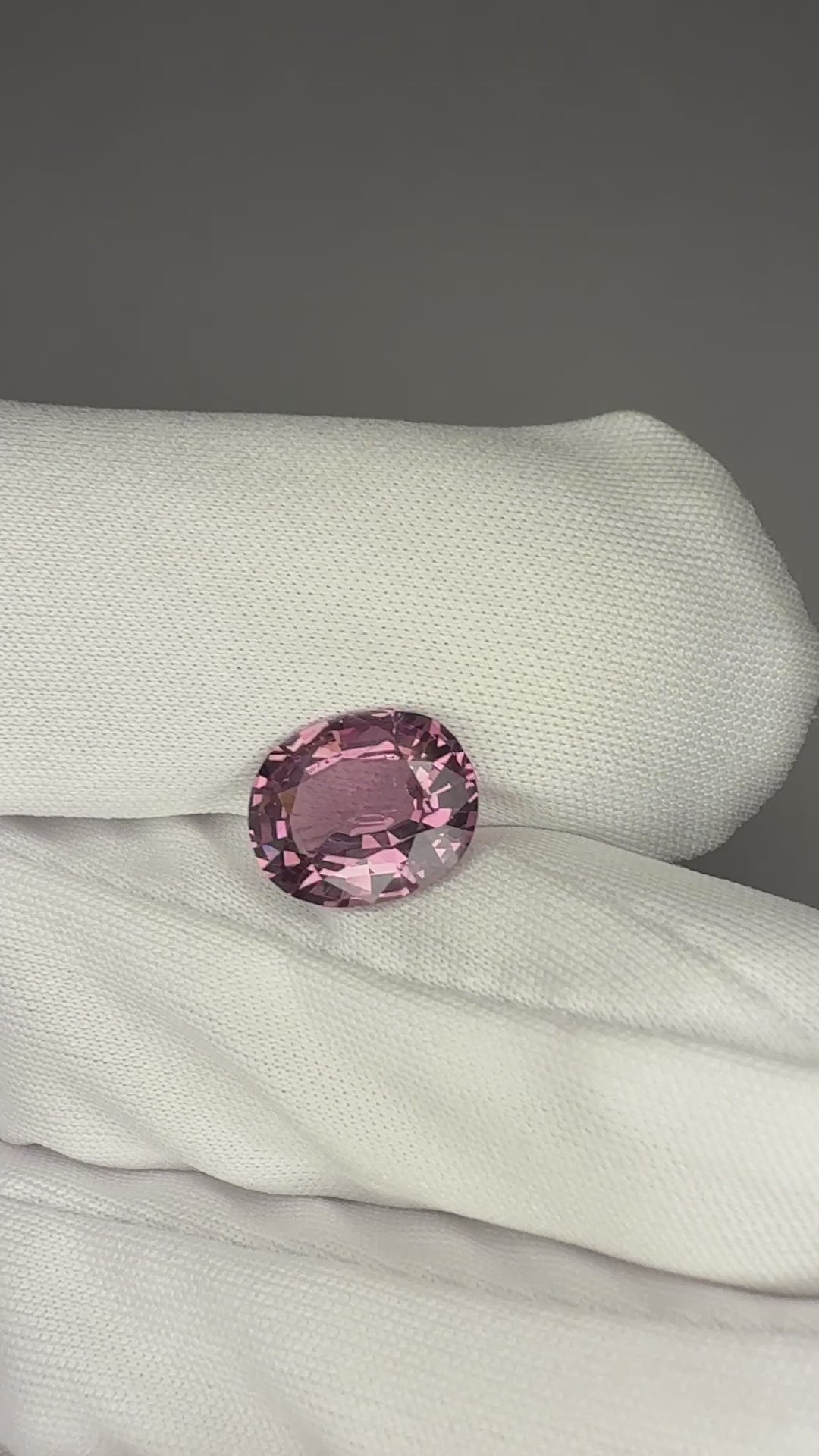 Pink spinel Burma lavender Gia report video certified